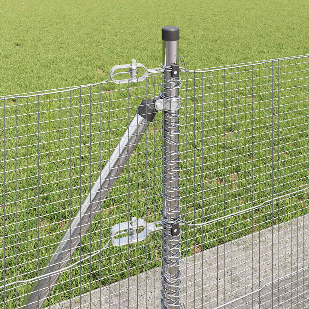 Zavareno žičano ogradno mreža s betonskom podlogom 100 x 0,4 m