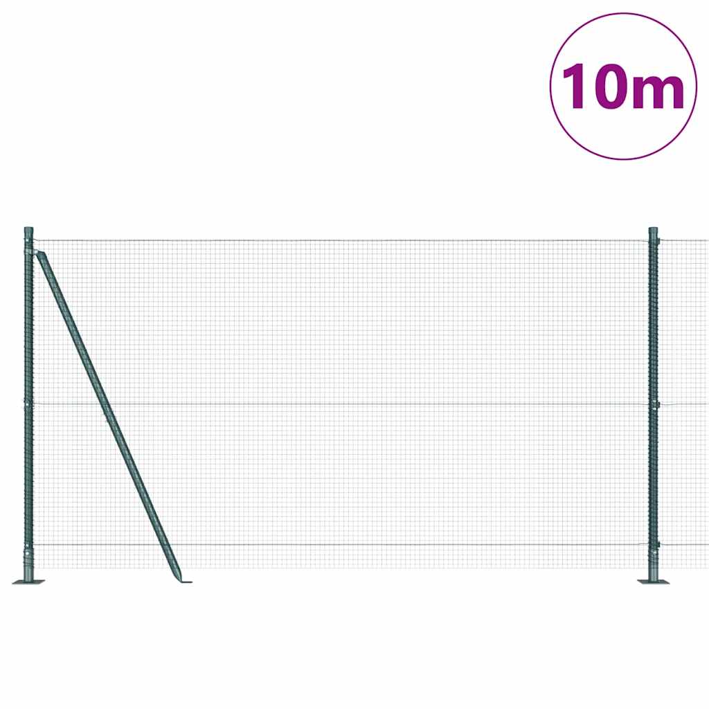 Zavareno žičano ogradno mreža s betonskom podlogom 10 x 1,2 m