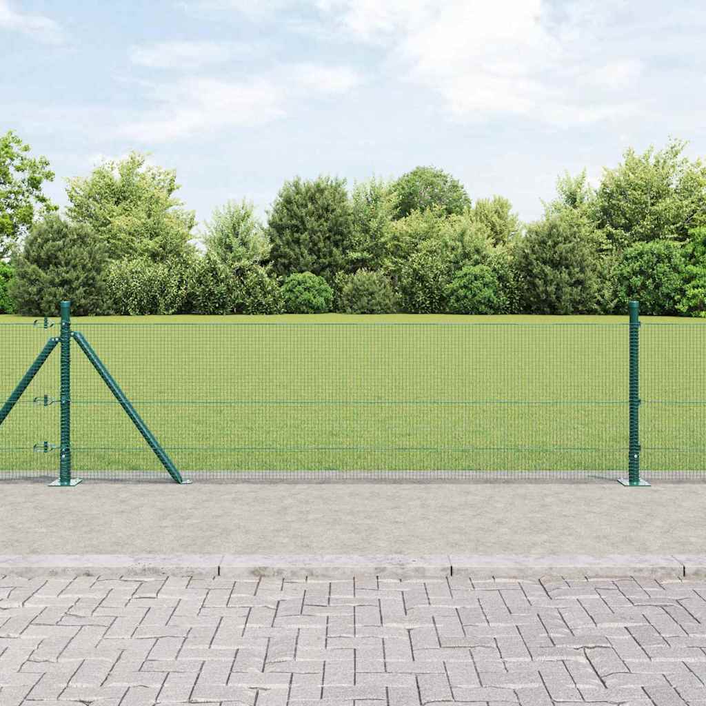 Zavareno žičano ogradno mreža s betonskom podlogom 25 x 0,4 m