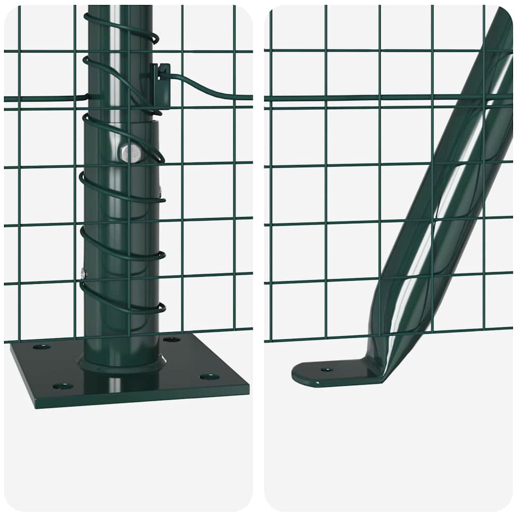 Zavareno žičano ogradno mreža s betonskom podlogom 25 x 1,2 m