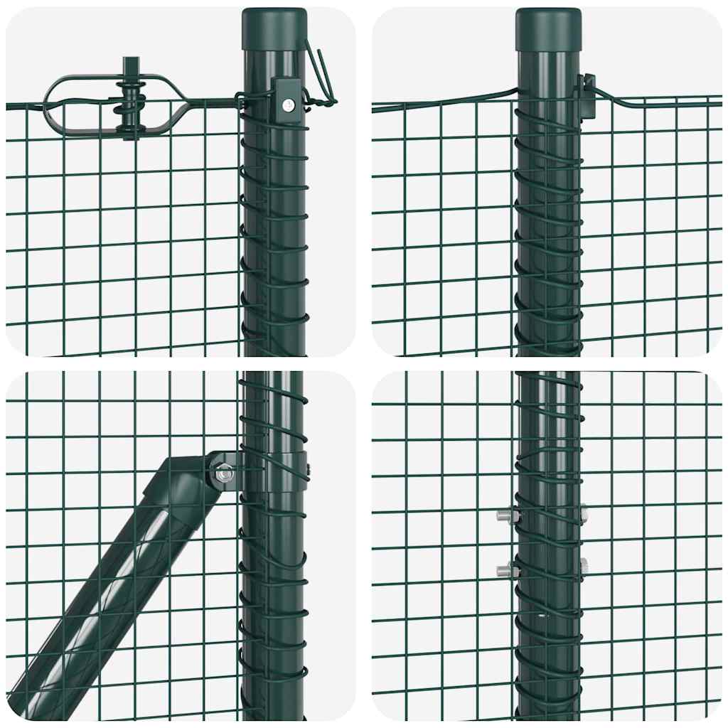 Zavareno žičano ogradno mreža s betonskom podlogom 50 x 1,2 m