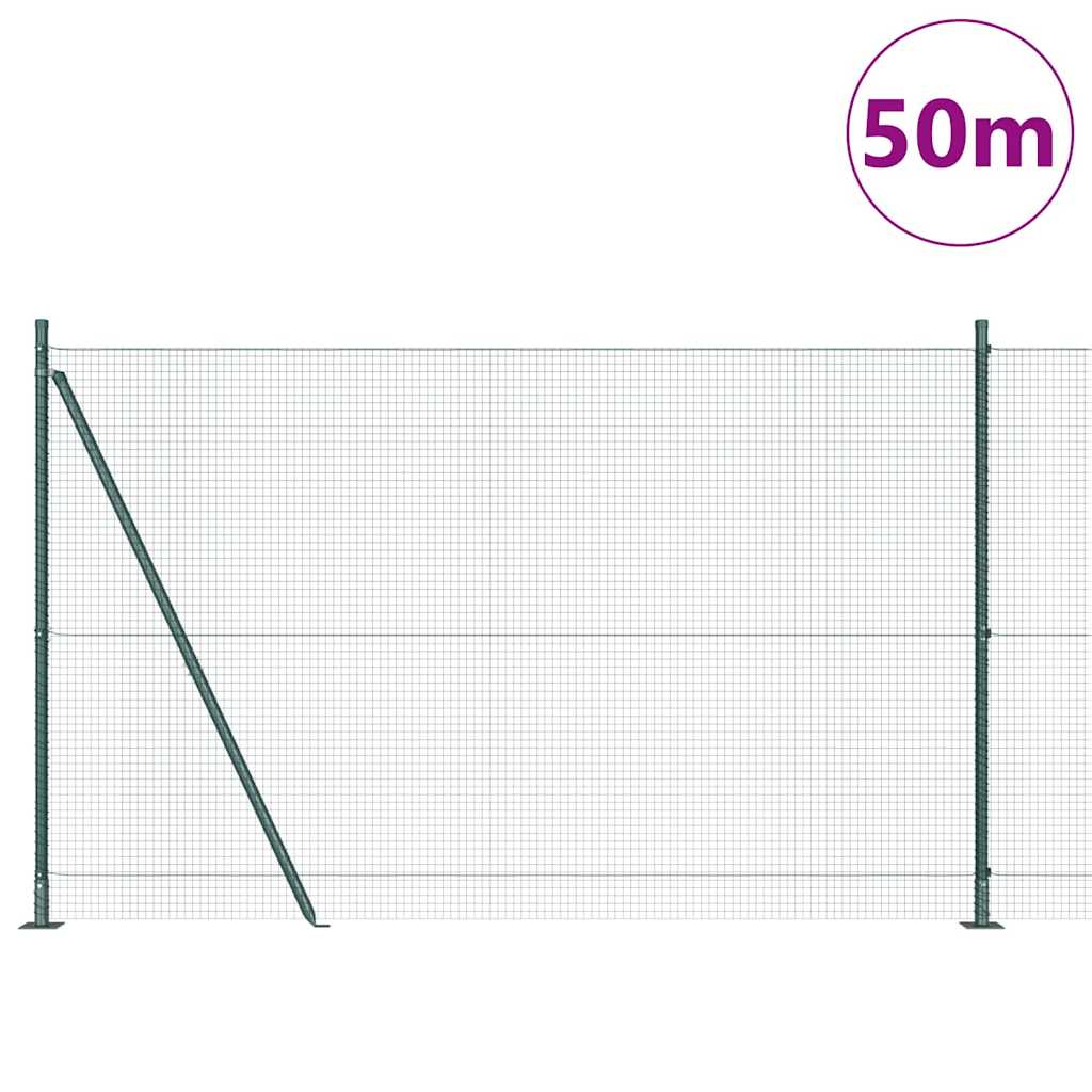 Zavareno žičano ogradno mreža s betonskom podlogom 50 x 1,4 m