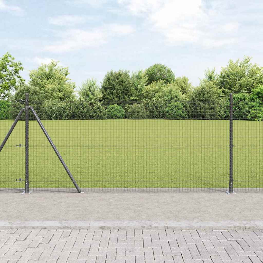 Zavareno žičano ogradno mreža s betonskom podlogom 10 x 0,8 m