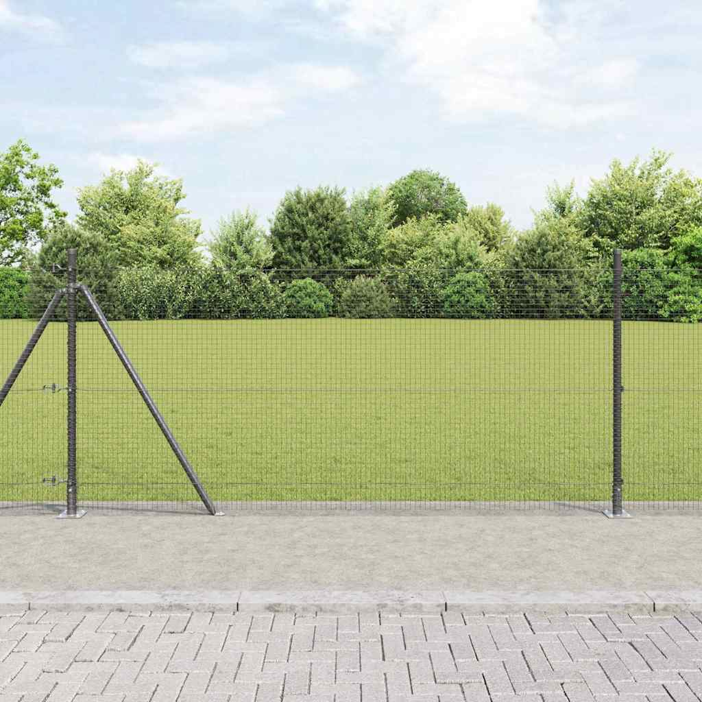 Zavareno žičano ogradno mreža s betonskom podlogom 10 x 0,8 m