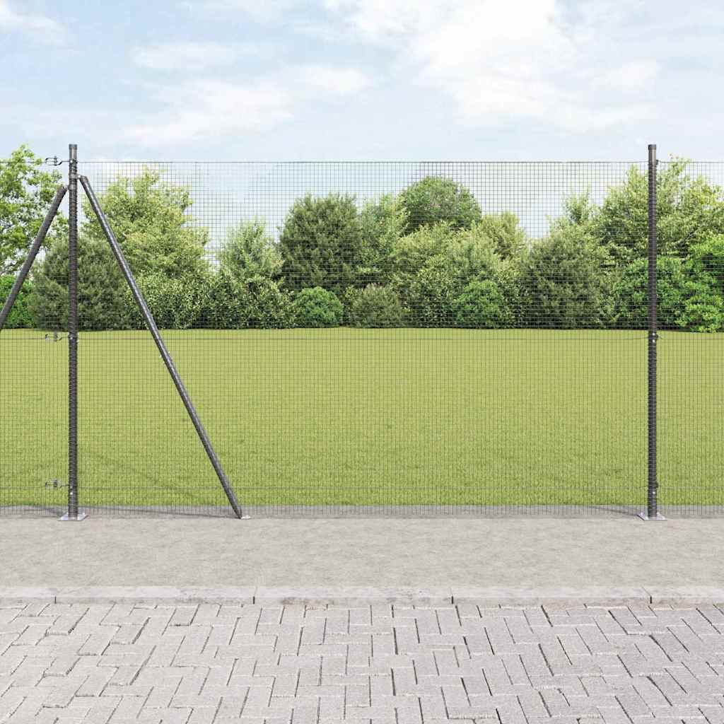 Zavareno žičano ogradno mreža s betonskom podlogom 10 x 1,5 m