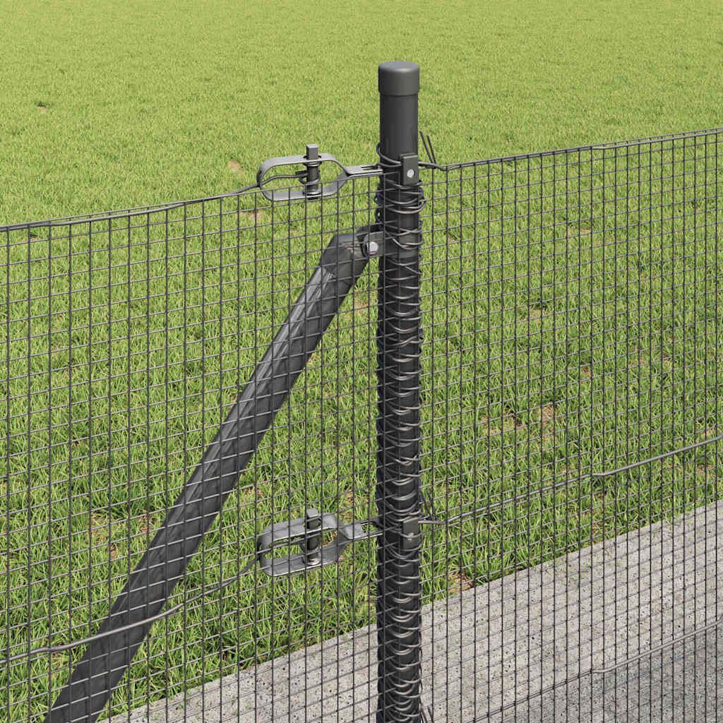 Zavareno žičano ogradno mreža s betonskom podlogom 25 x 0,4 m