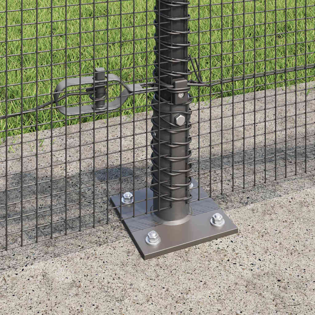 Zavareno žičano ogradno mreža s betonskom podlogom 25 x 0,6 m