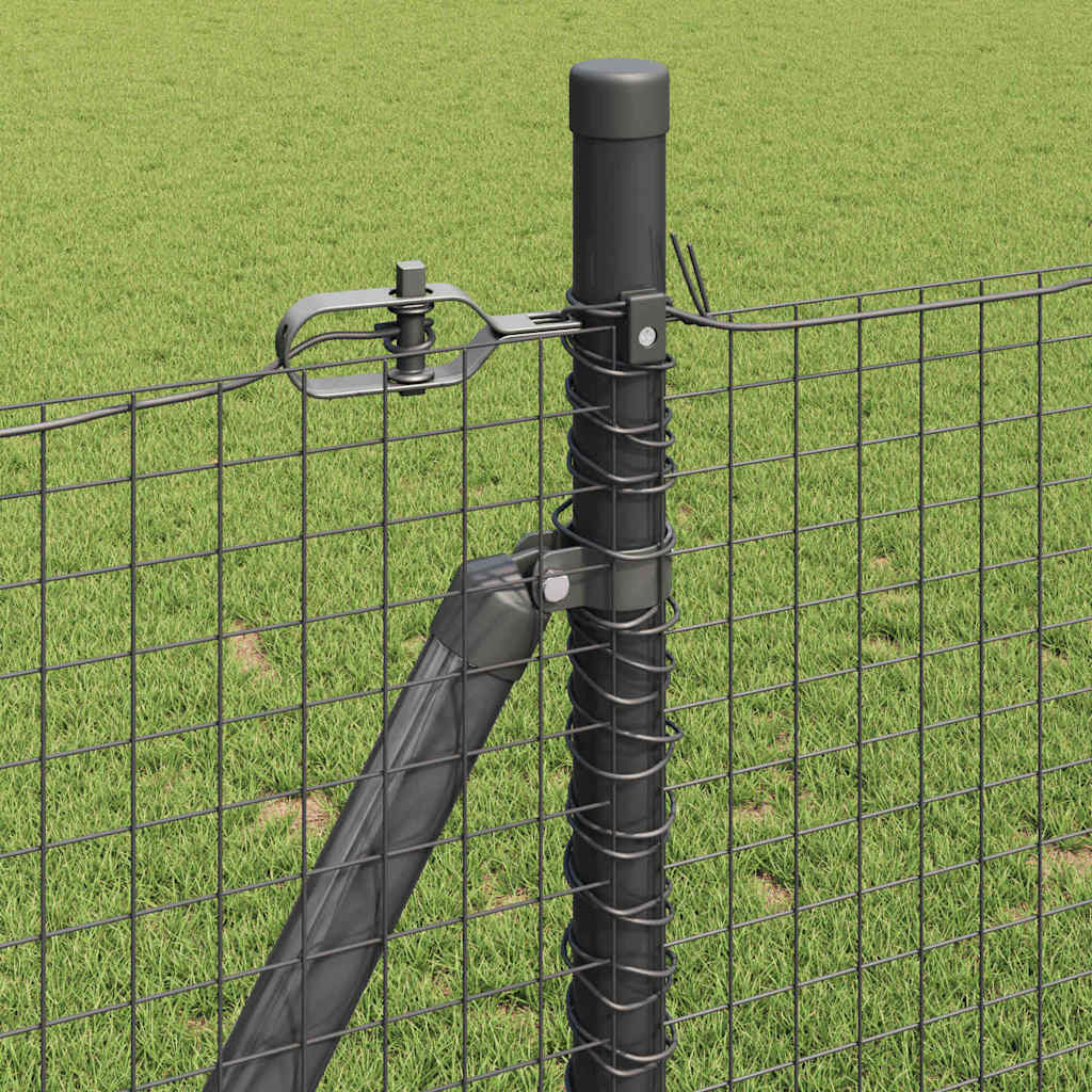 Zavareno žičano ogradno mreža s betonskom podlogom 25 x 0,8 m