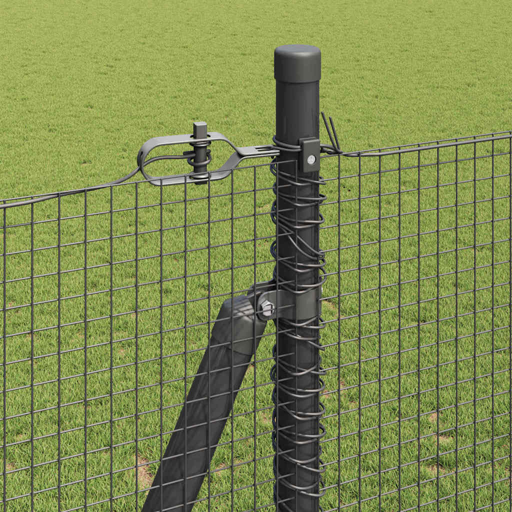 Zavareno žičano ogradno mreža s betonskom podlogom 25 x 1,6 m