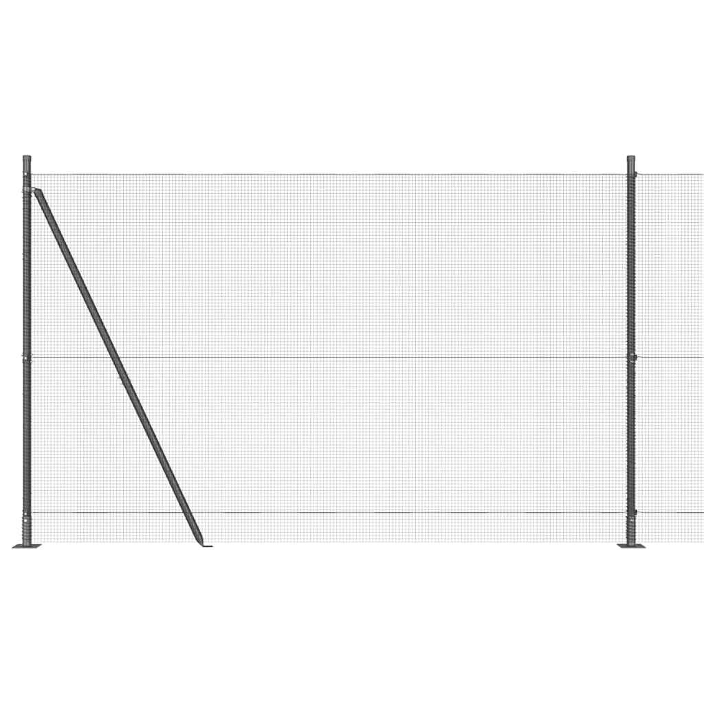 Zavareno žičano ogradno mreža s betonskom podlogom 50 x 1,5 m