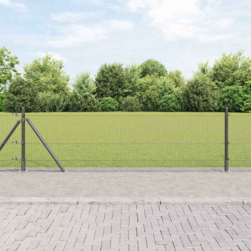 Zavareno žičano ogradno mreža s betonskom podlogom 100 x 0,6 m