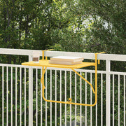 Viseci Balkon Stol Gorušica 60 x 39 x 65 cm Čelik
