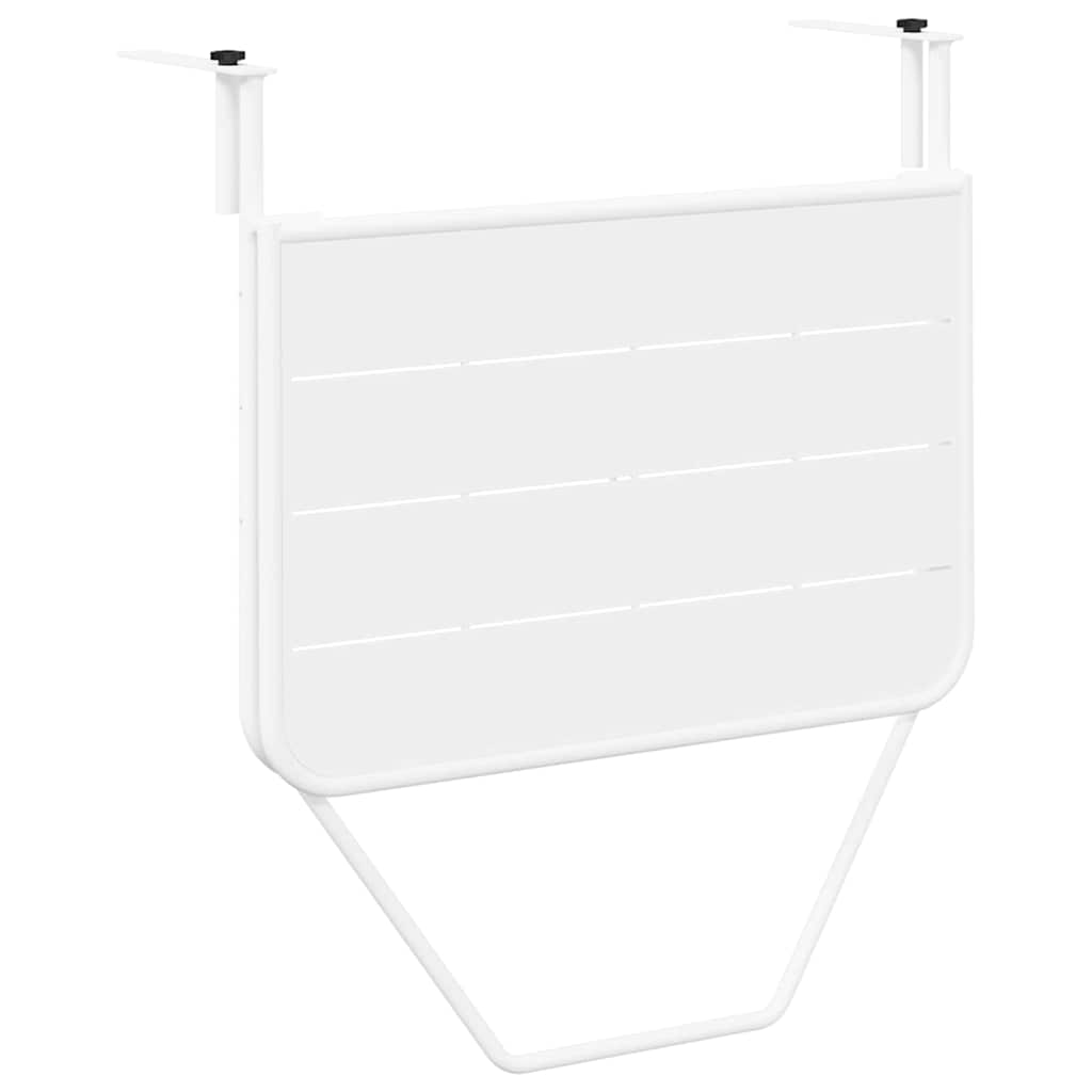 Viseci Balkon Stol Bijelo 60 x 39 x 65 cm Čelik