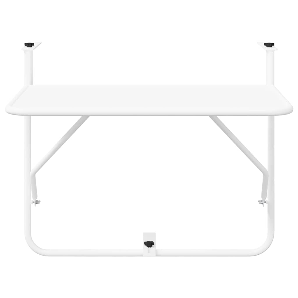 Viseci Balkon Stol Bijelo 60 x 39 x 65 cm Čelik