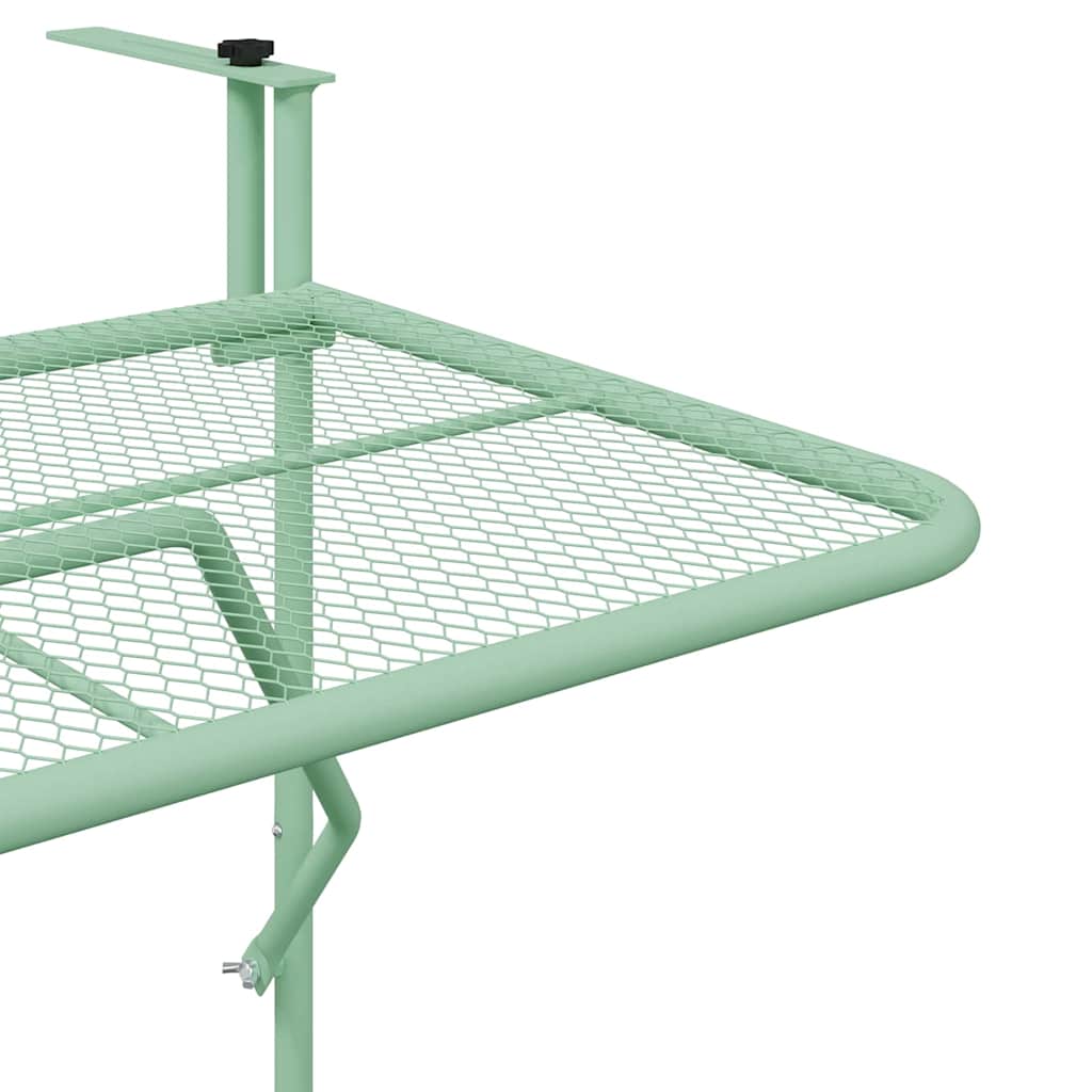 Viseci Balkon Stol Menta zelena 60 x 39 x 65 cm Čelik