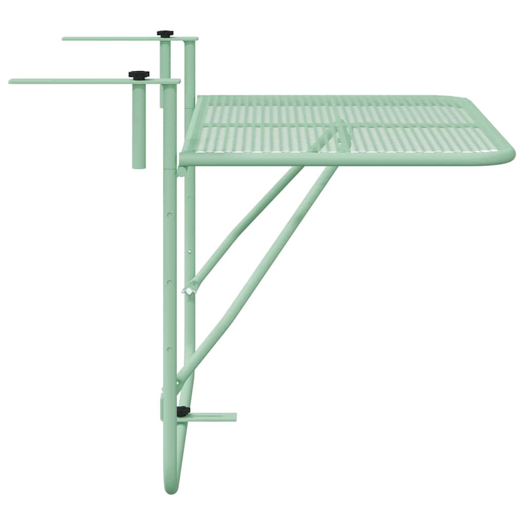 Viseci Balkon Stol Menta zelena 60 x 39 x 65 cm Čelik