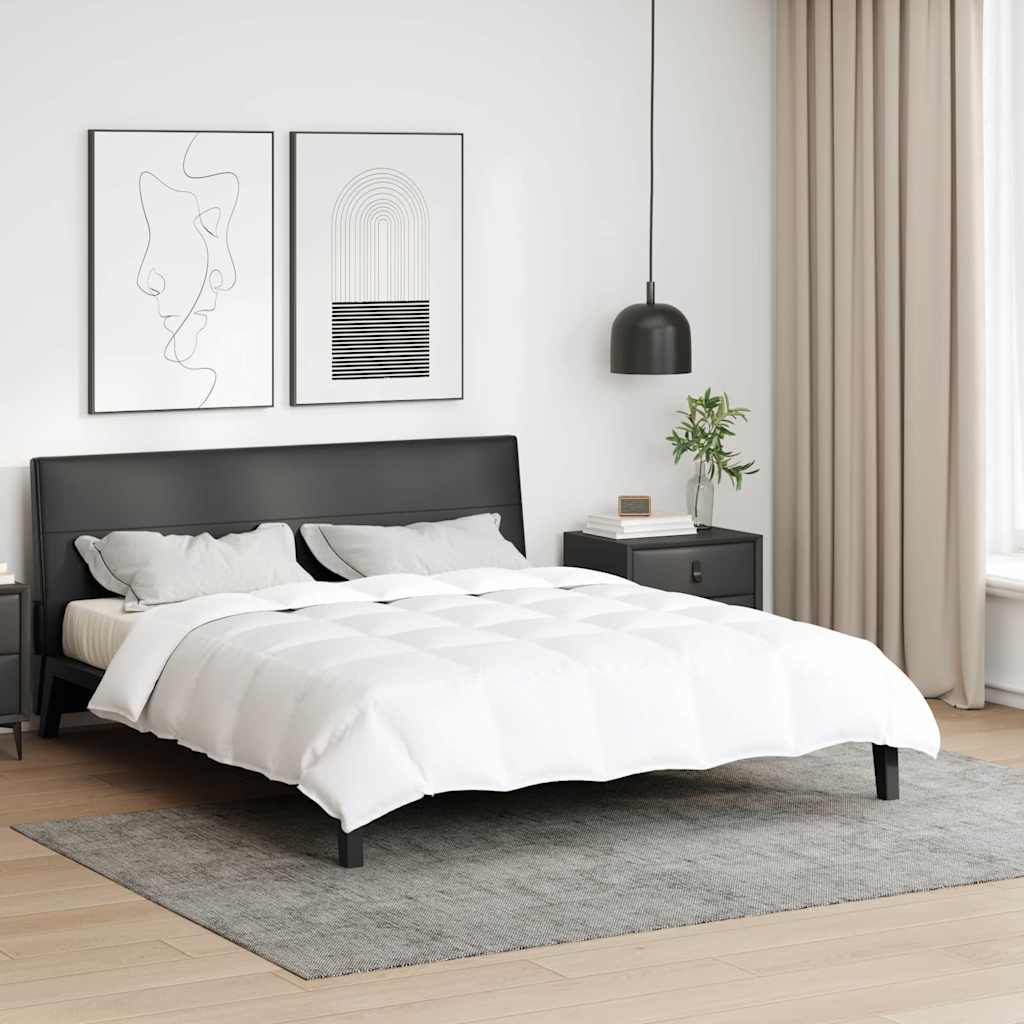 Ljetni pokrivač Bijelo 240 x 220 cm Perje
