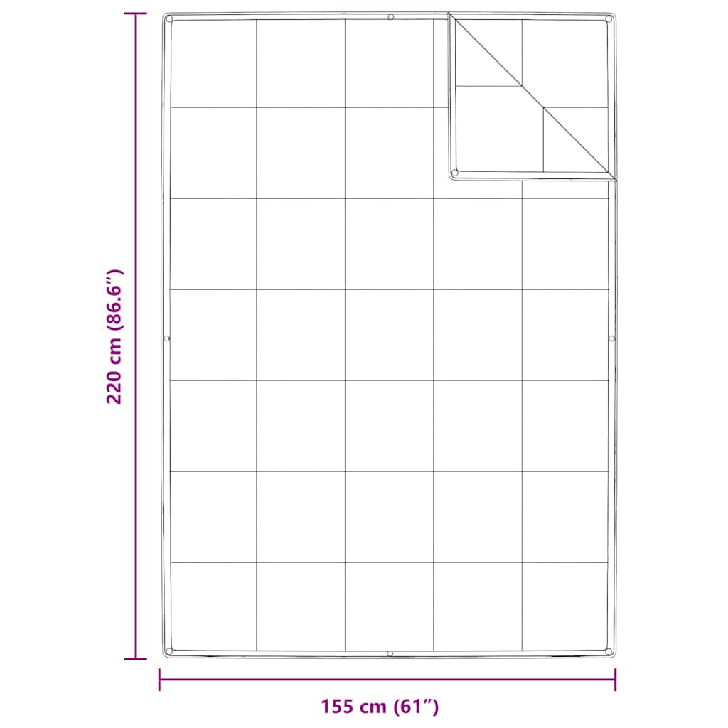 2-u-1 Punionica Bijelo 155 x 220 cm Perje