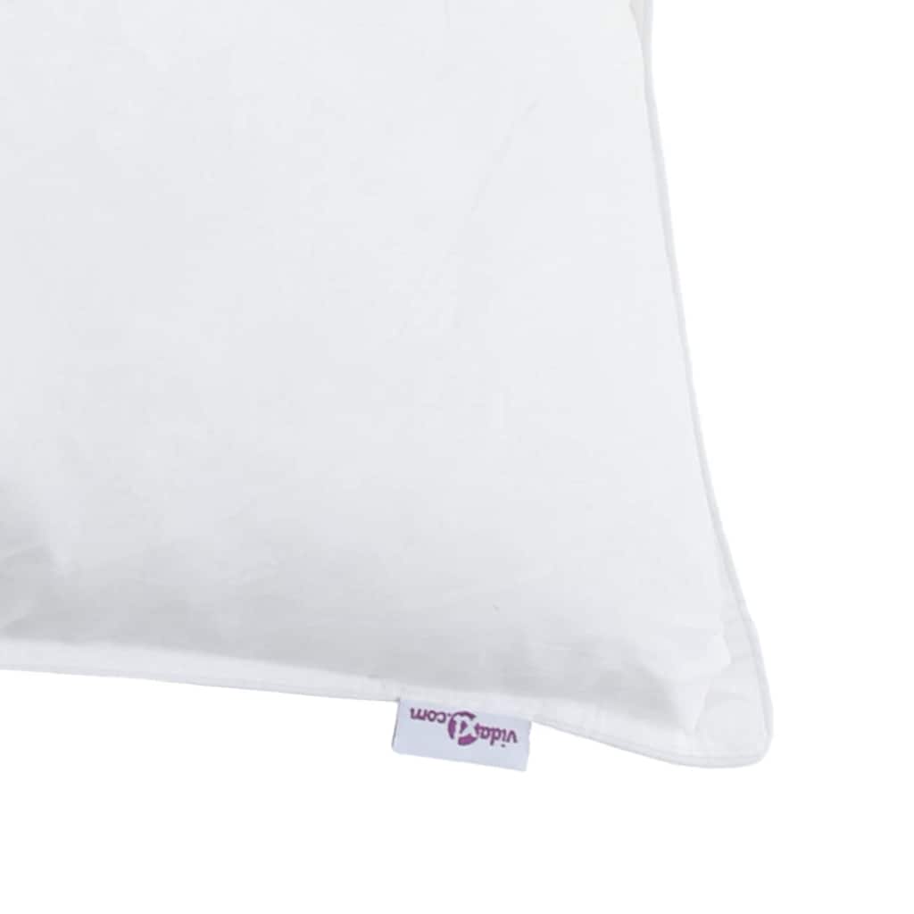 Jastuk s jastukom 2 pcs Bijelo 40 x 40 cm Perje