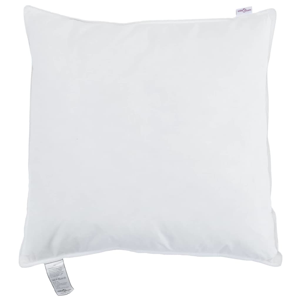 Jastuk s jastukom 2 pcs Bijelo 65 x 65 cm Perje