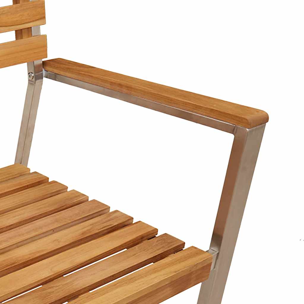 Vrtna stolica 4 pcs Prirodna nafta Čvrsto teak drvo