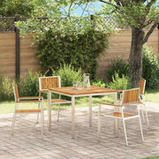 Vrtna stolica 4 pcs Smeđa 56 x 54,5 x 87 cm Čvrsto drvo akacije