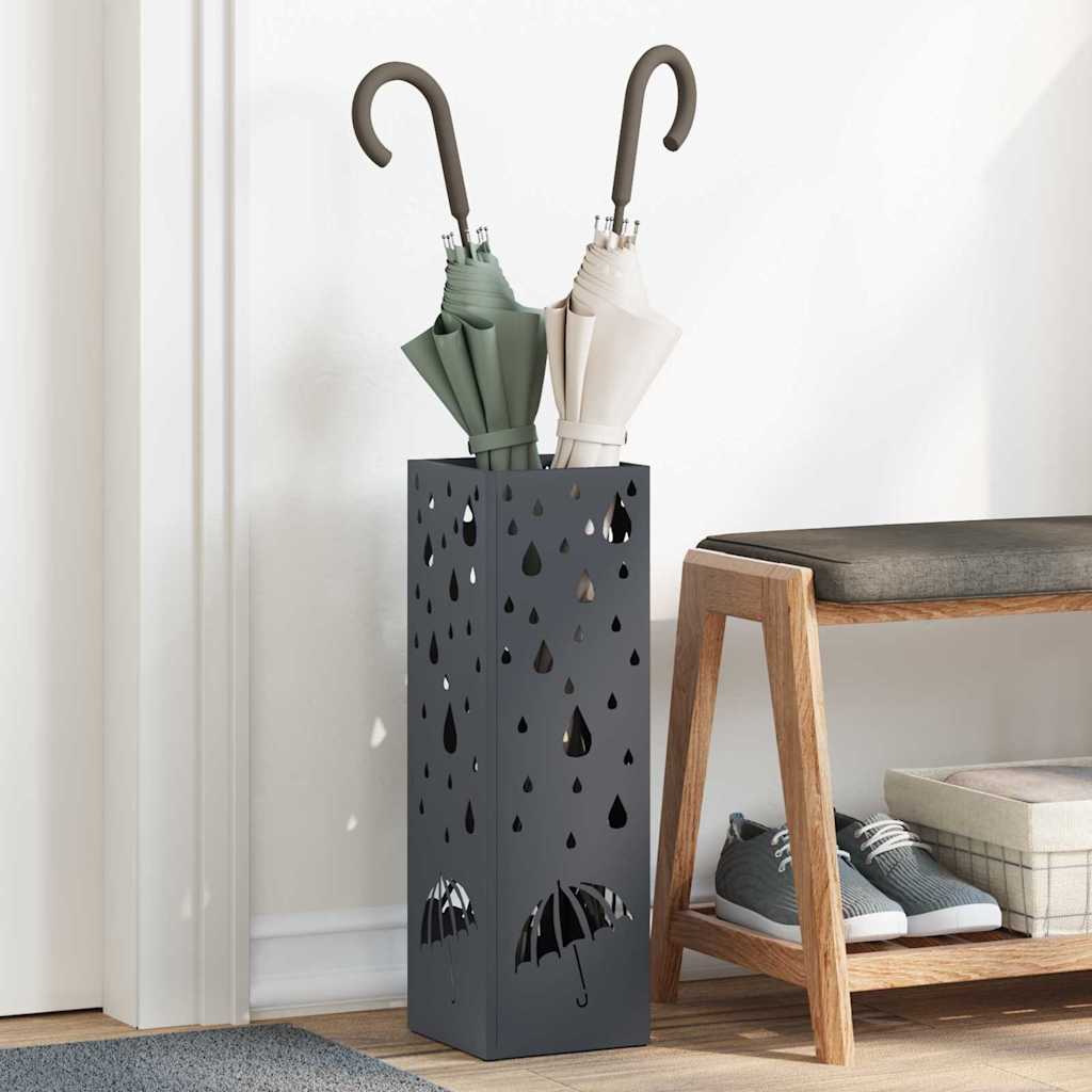 Stalak za kišobran Antracit 15,5 x 15,5 x 49 cm Metal
