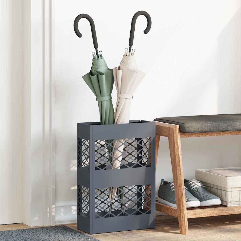 Stalak za kišobran Antracit 28 x 12 x 41 cm Čelik