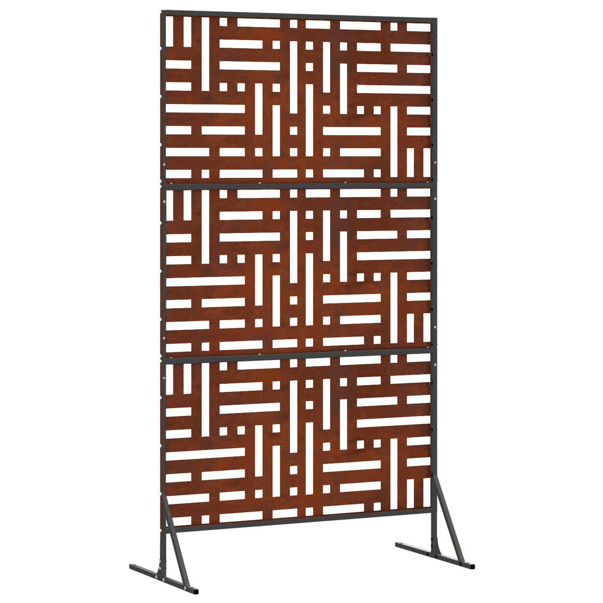 Zaslon za privatnost 100 x 50 x 180 cm Otporni čelik Rđa