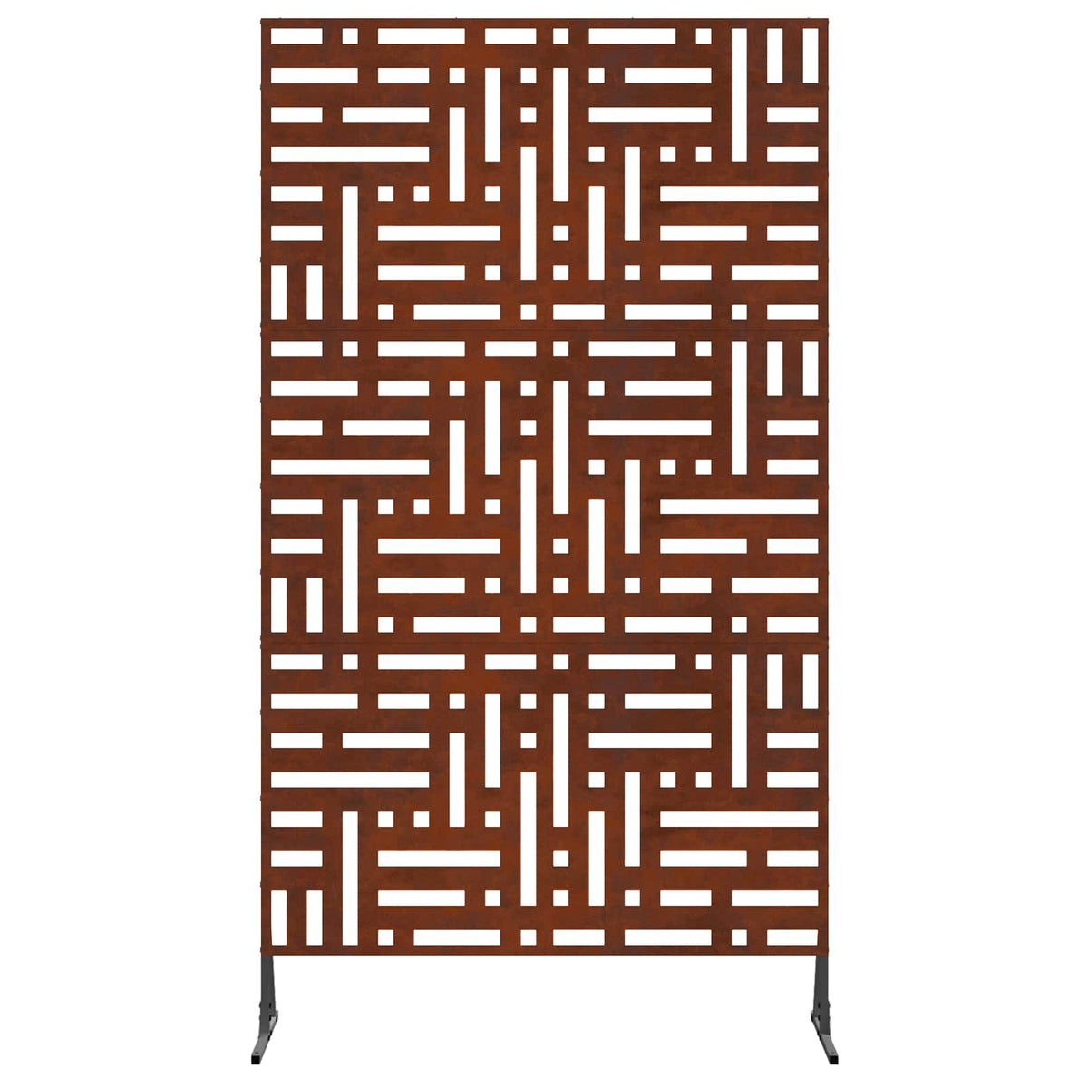 Zaslon za privatnost 100 x 50 x 180 cm Otporni čelik Rđa