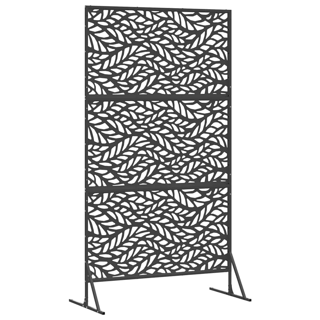 Zaslon za privatnost 100 x 50 x 180 cm Čelik Crna