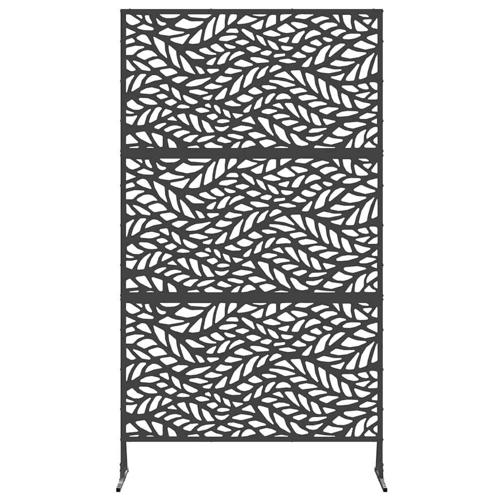 Zaslon za privatnost 100 x 50 x 180 cm Čelik Crna