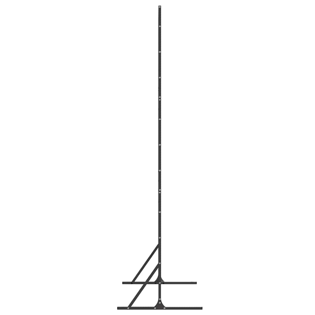 Zaslon za privatnost 100 x 50 x 180 cm Čelik Crna