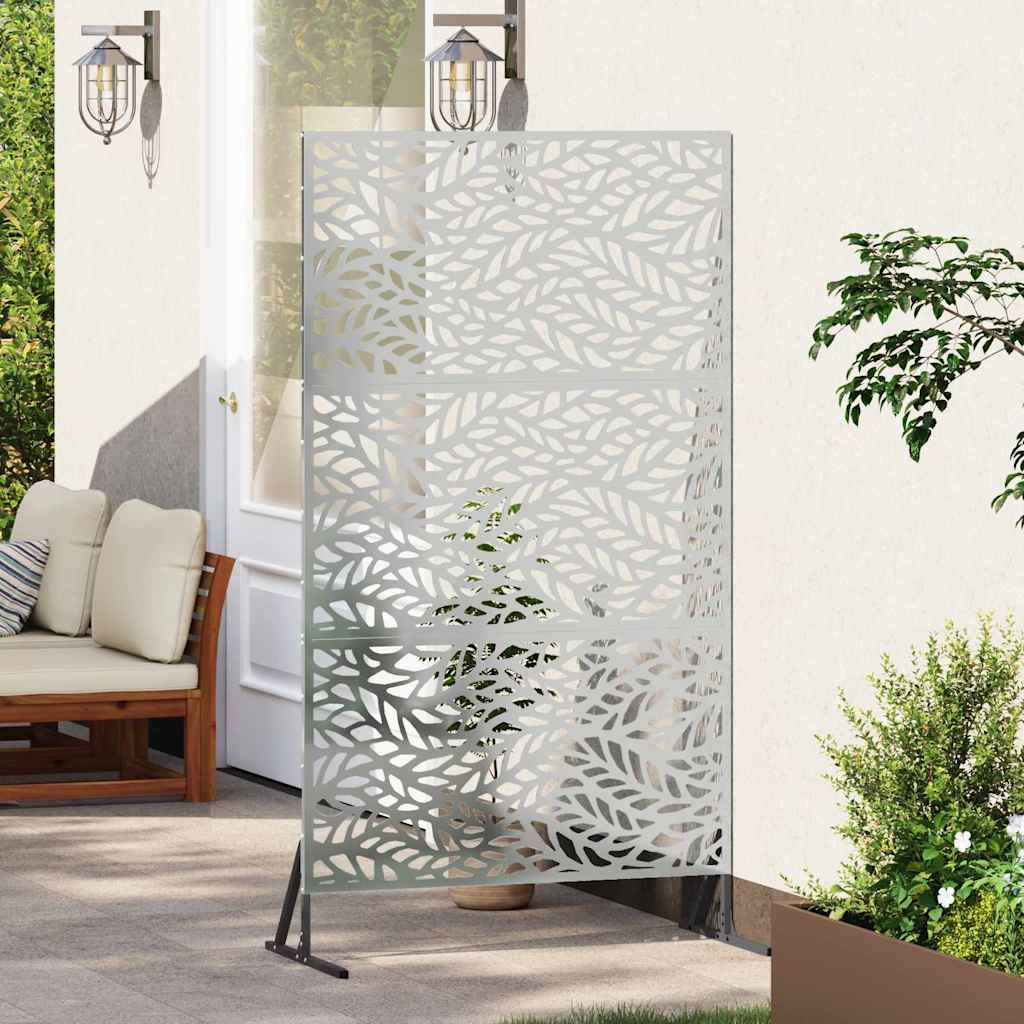 Zaslon za privatnost 100 x 50 x 180 cm Pocinčani čelik Srebrna