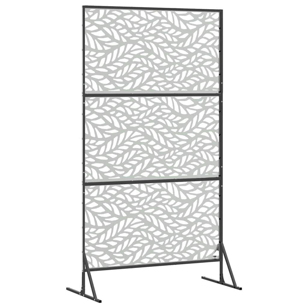 Zaslon za privatnost 100 x 50 x 180 cm Pocinčani čelik Srebrna