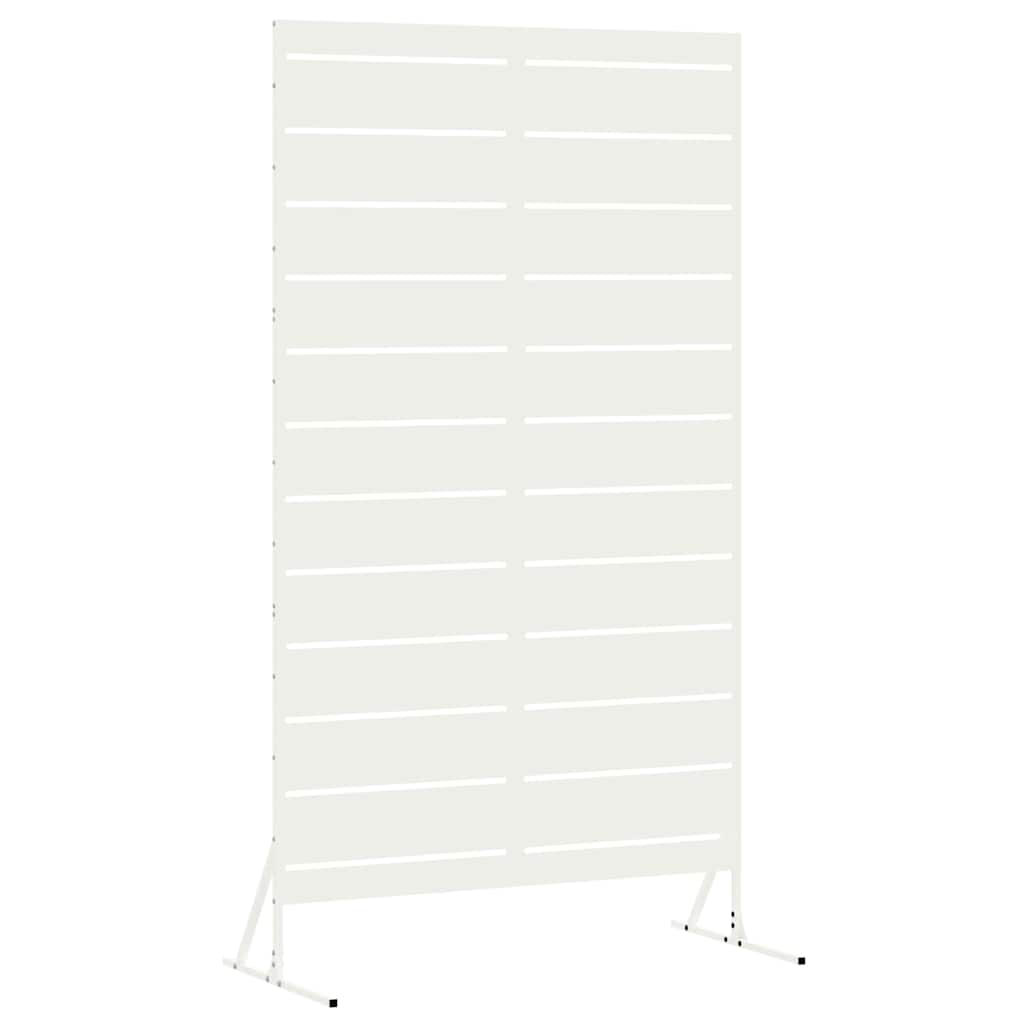 Zaslon za privatnost 100 x 50 x 180 cm Čelik Bijela
