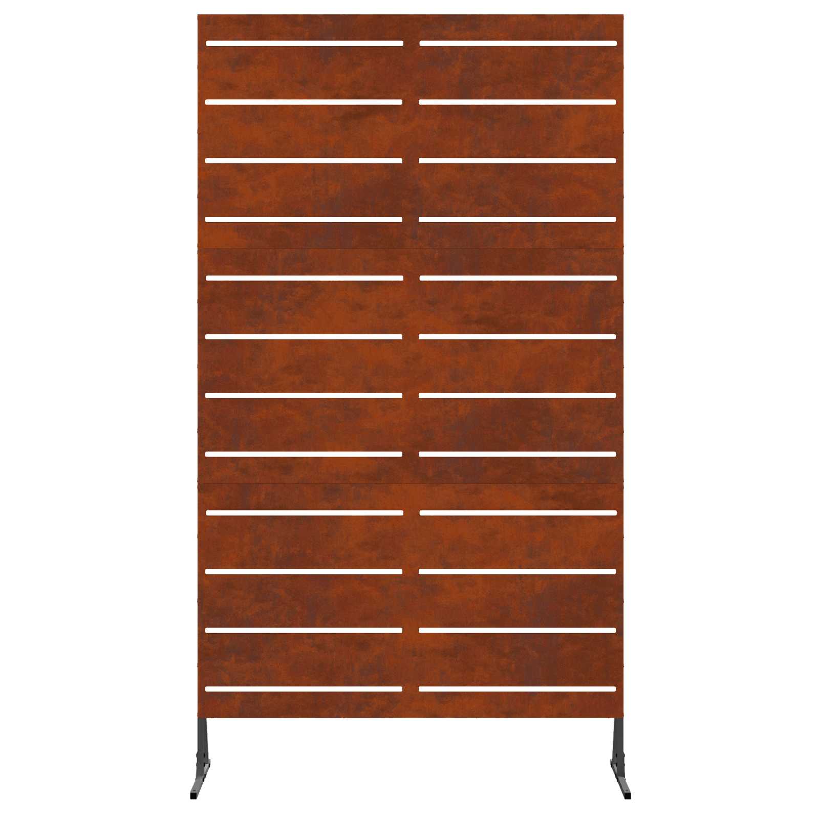 Zaslon za privatnost 100 x 50 x 180 cm Otporni čelik Rđa