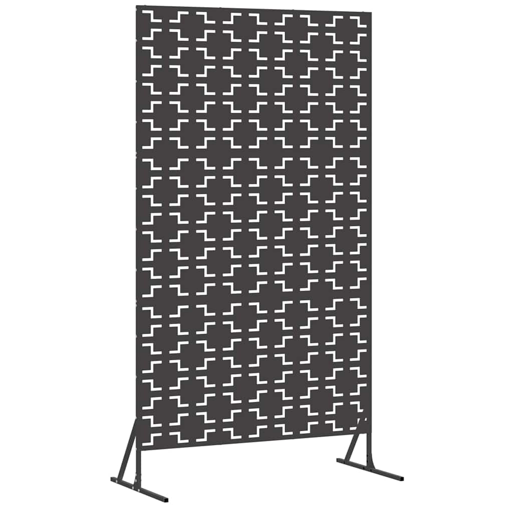 Zaslon za privatnost 100 x 50 x 180 cm Čelik Crna