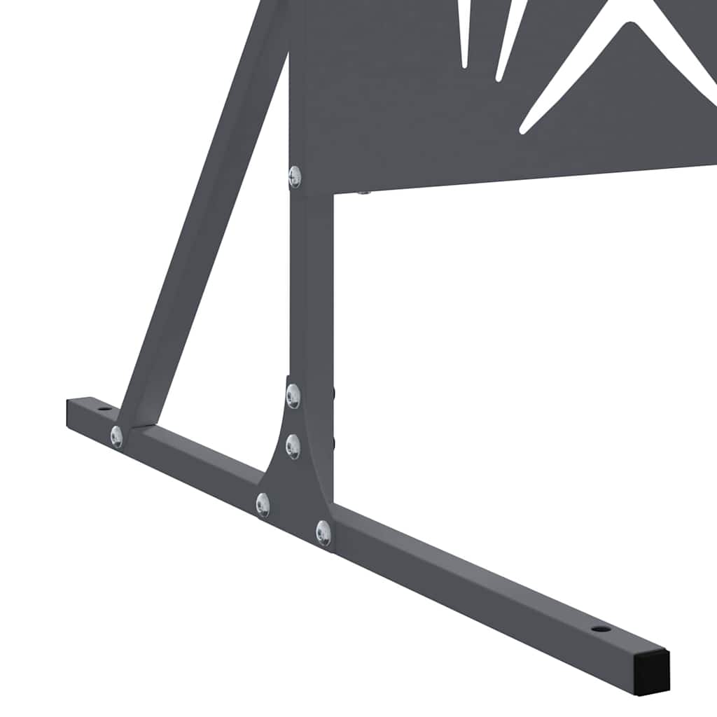 Zaslon za privatnost Antracit 100 x 50 x 180 cm Čelik