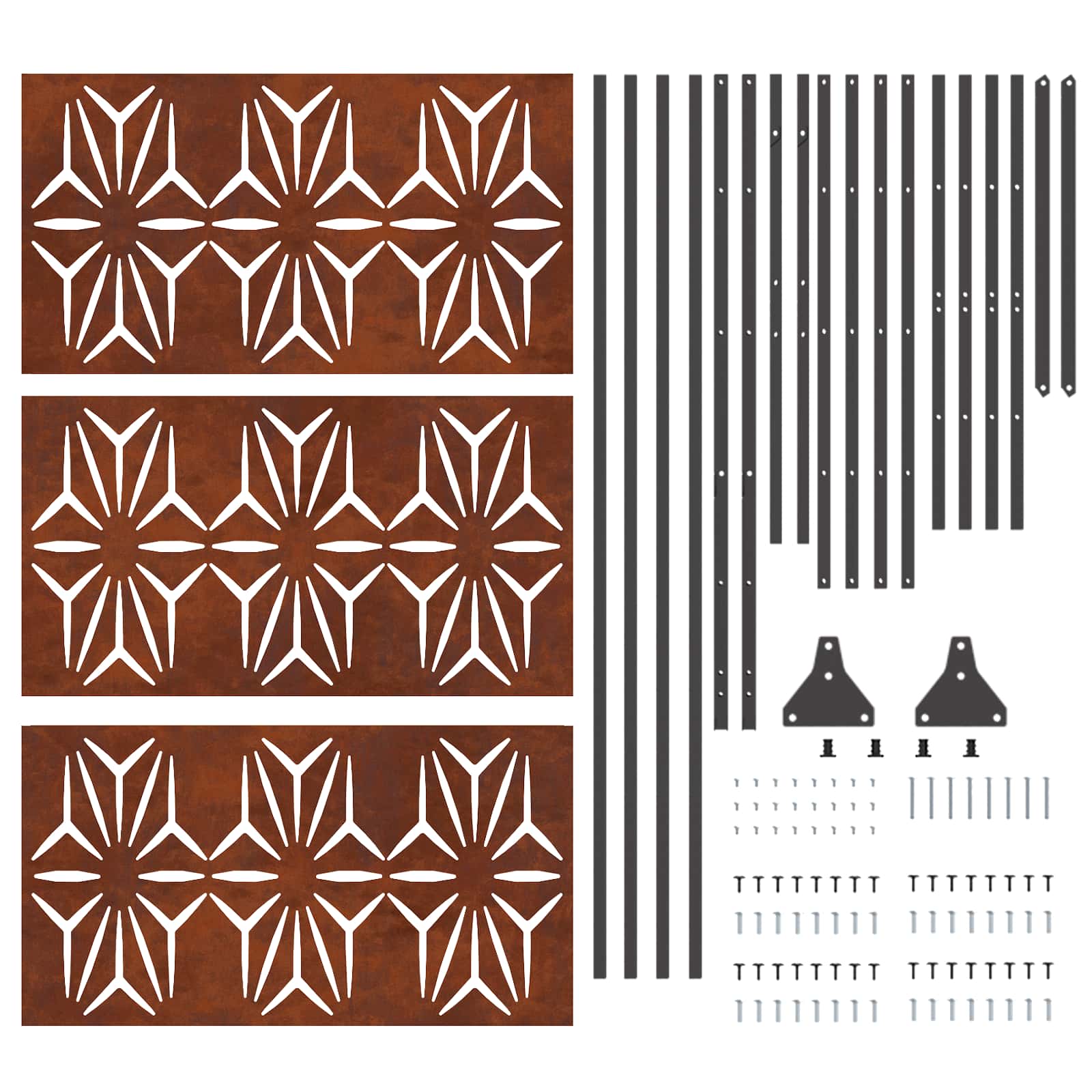 Zaslon za privatnost Siva 100 x 50 x 180 cm