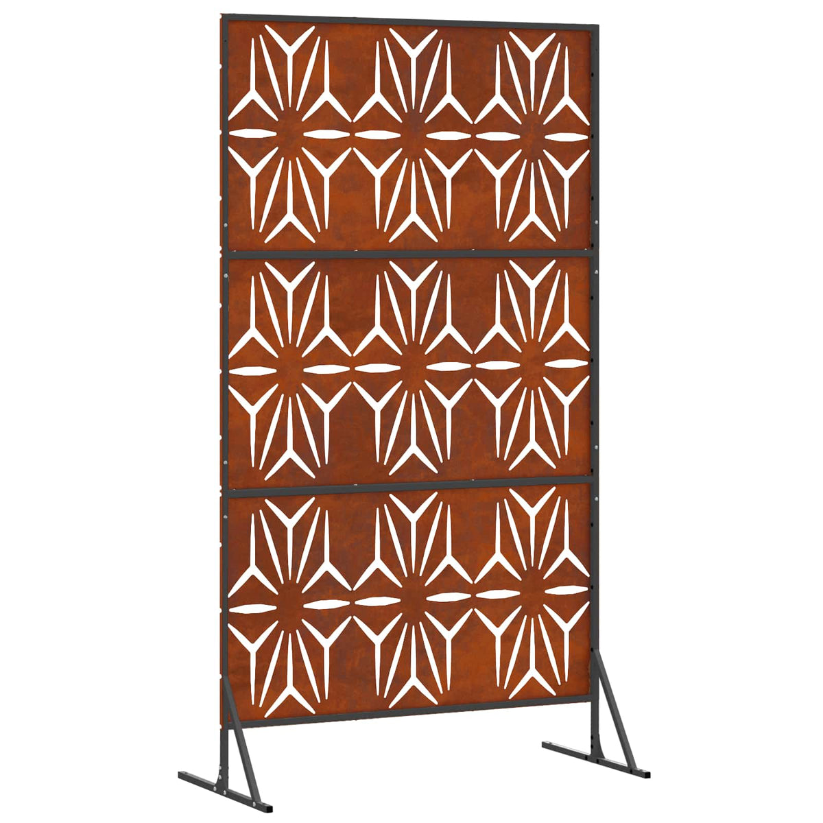 Zaslon za privatnost 100 x 50 x 180 cm Otporni čelik Rđa