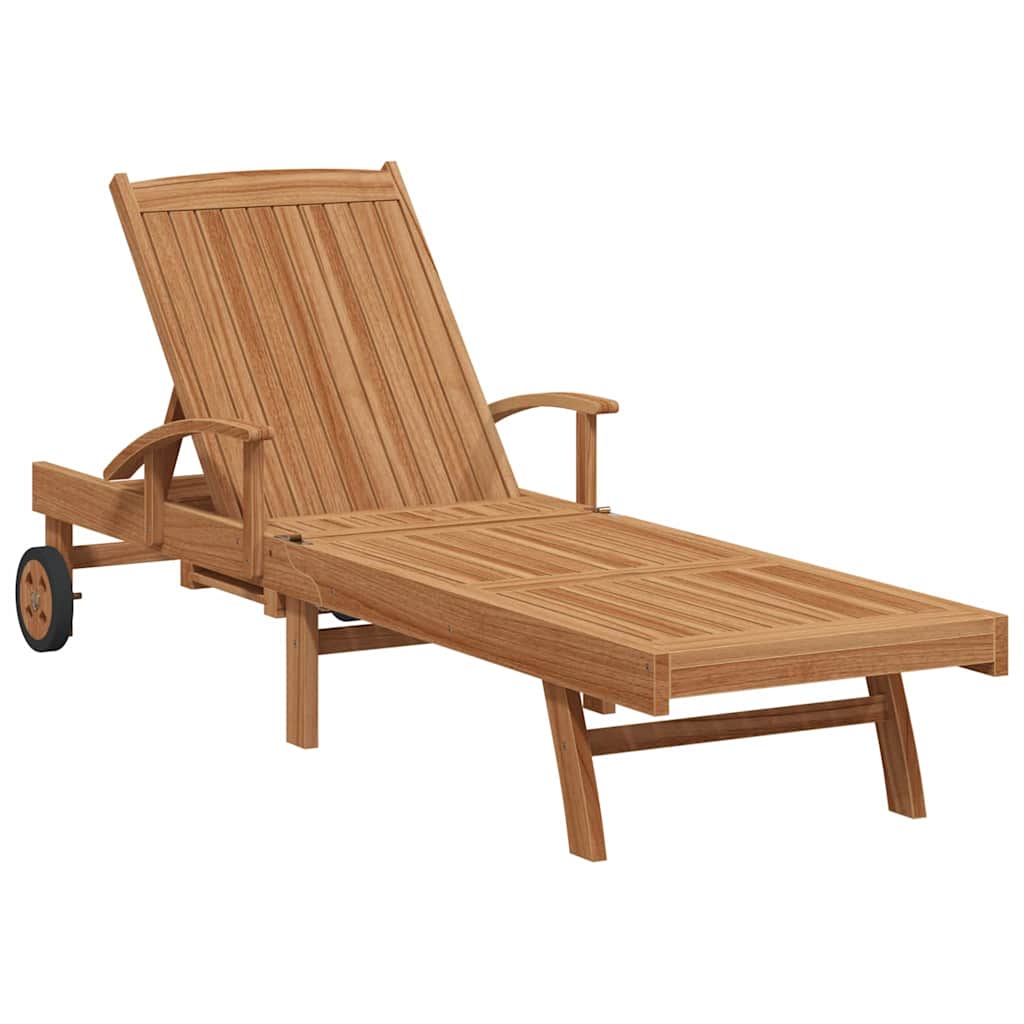 Ležaljka za sunčanje Smeđa 195 x 59 x 78,5 cm Čvrsto teak drvo