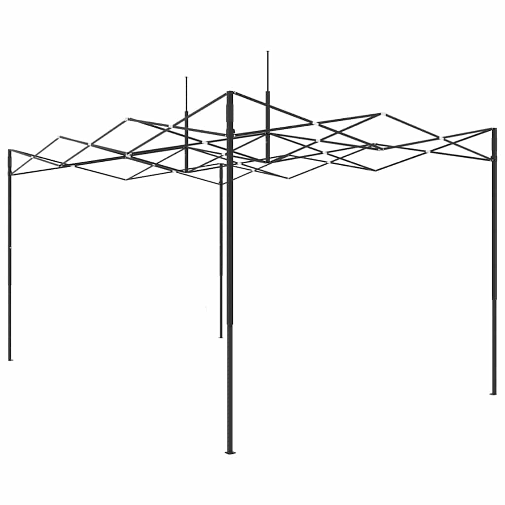 Staklenik s sklopivim okvirom Zelena 290 x 430 x 315 cm Željezo