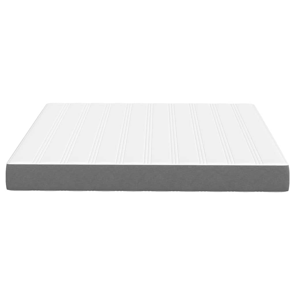 Madrac s madracem Svijetlo siva 180 x 200 cm tkanina