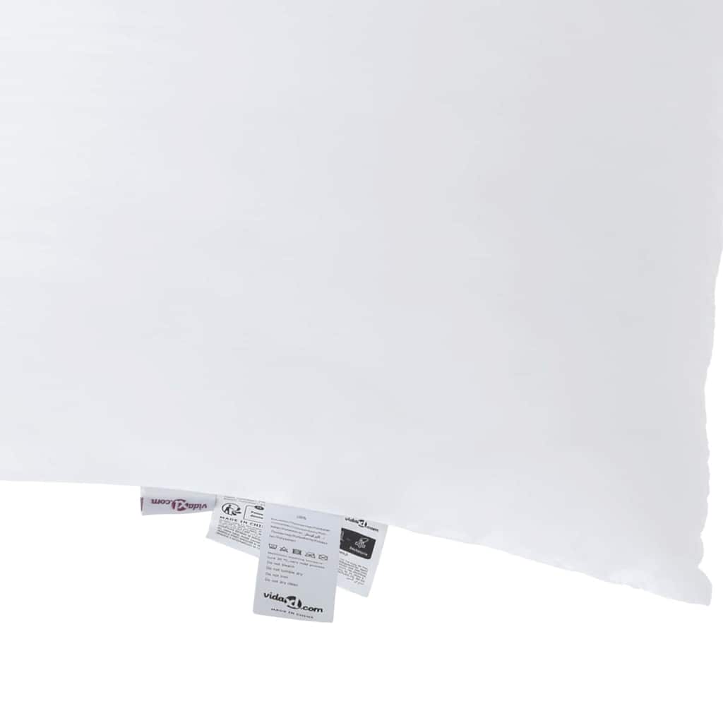 Jastuk s jastukom 2 pcs Bijelo 79 x 60 x 20 cm Poliester