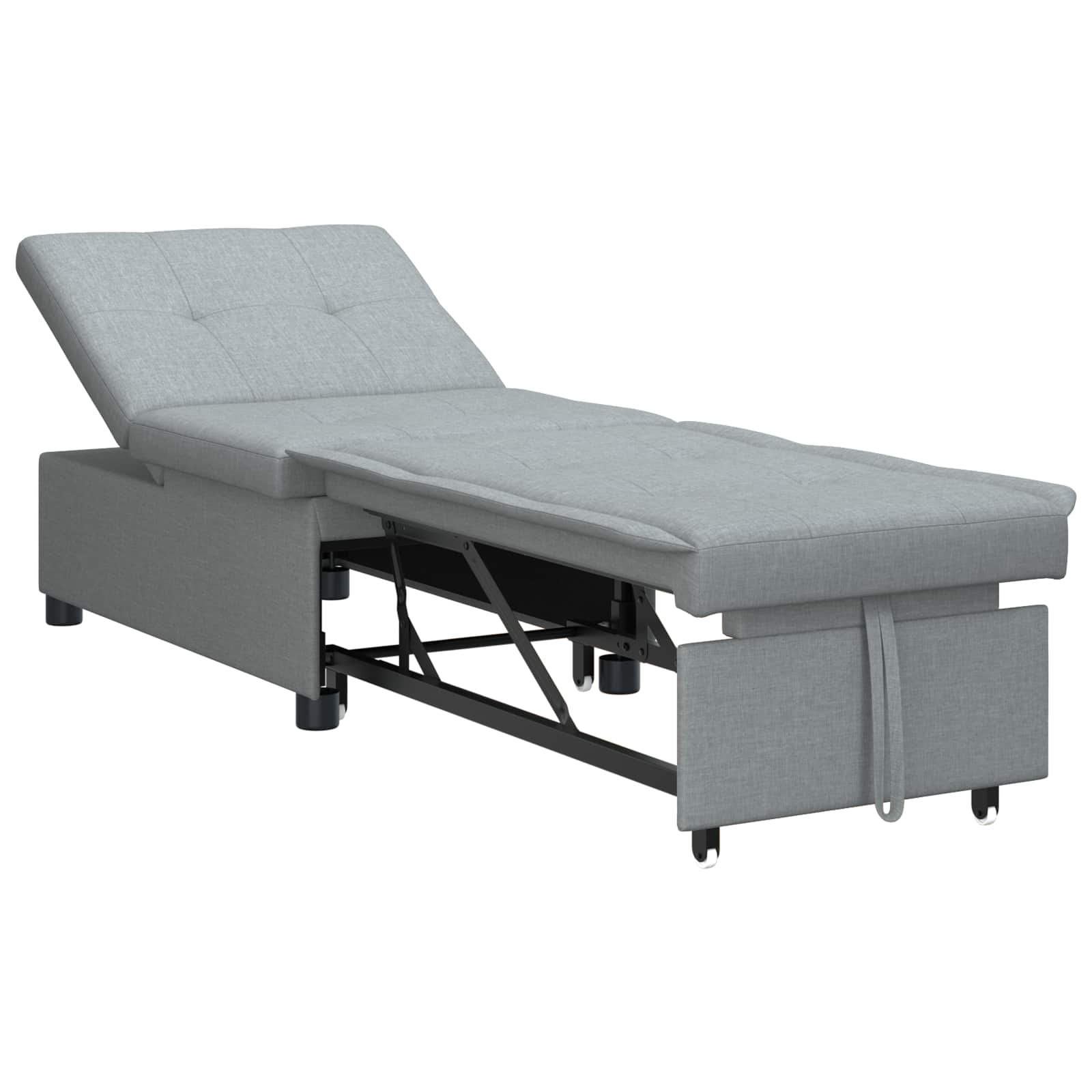 Krevet-sofa na razvlačenje Svijetlo siva 194 x 50 x 82 cm