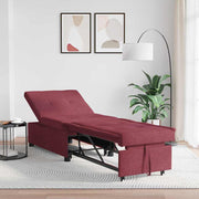Krevet-sofa na razvlačenje Vinska crvena 194 x 50 x 82 cm