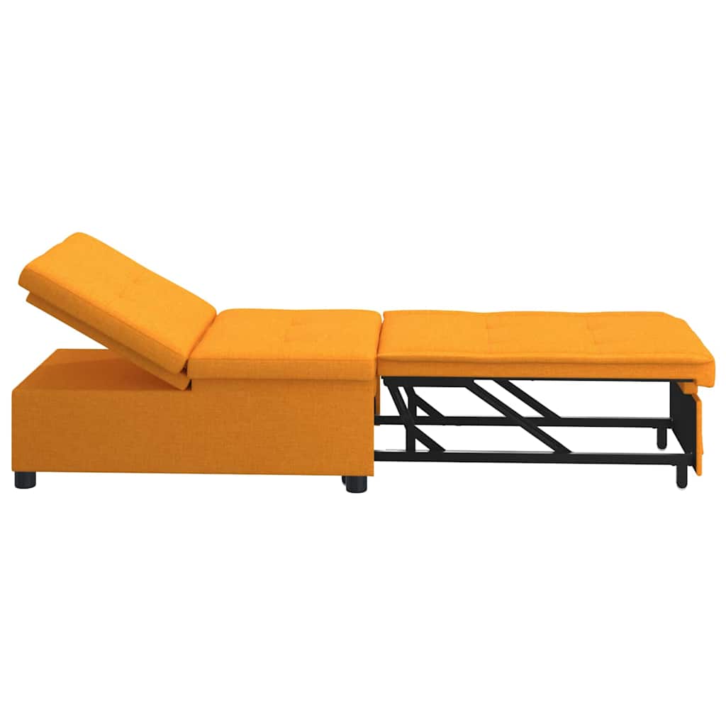 Krevet-sofa na razvlačenje Tamno žuta 194 x 50 x 82 cm tkanina