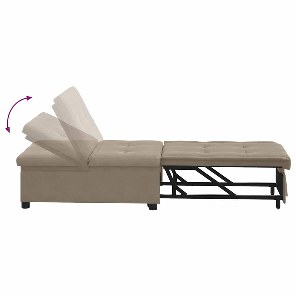 Krevet-sofa na razvlačenje Sivo-smeđa 194 x 67 x 82 cm