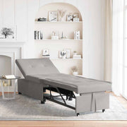 Krevet-sofa na razvlačenje Svijetlo siva 194 x 67 x 82 cm